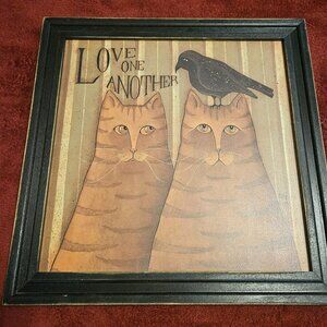 folk art picture 14x14 titled the boys by David Harden